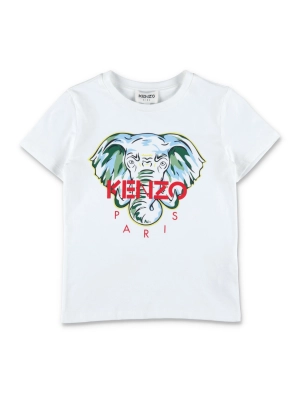 Kenzo Kids Animal Printed Crewneck T-Shirt