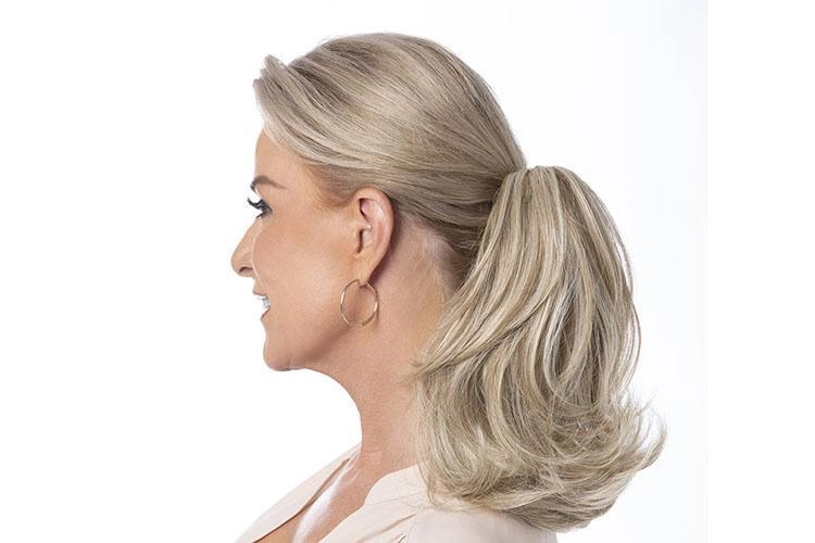 Layered Flip Pony Hairpiece by Toni Brattin | Heat Friendly Synthetic Ponytail (Clip-In) | Clearance Sale Open Box (Unworn - Like New)