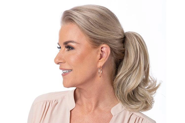 Layered Flip Pony Hairpiece by Toni Brattin | Heat Friendly Synthetic Ponytail (Clip-In) | Clearance Sale Open Box (Unworn - Like New)