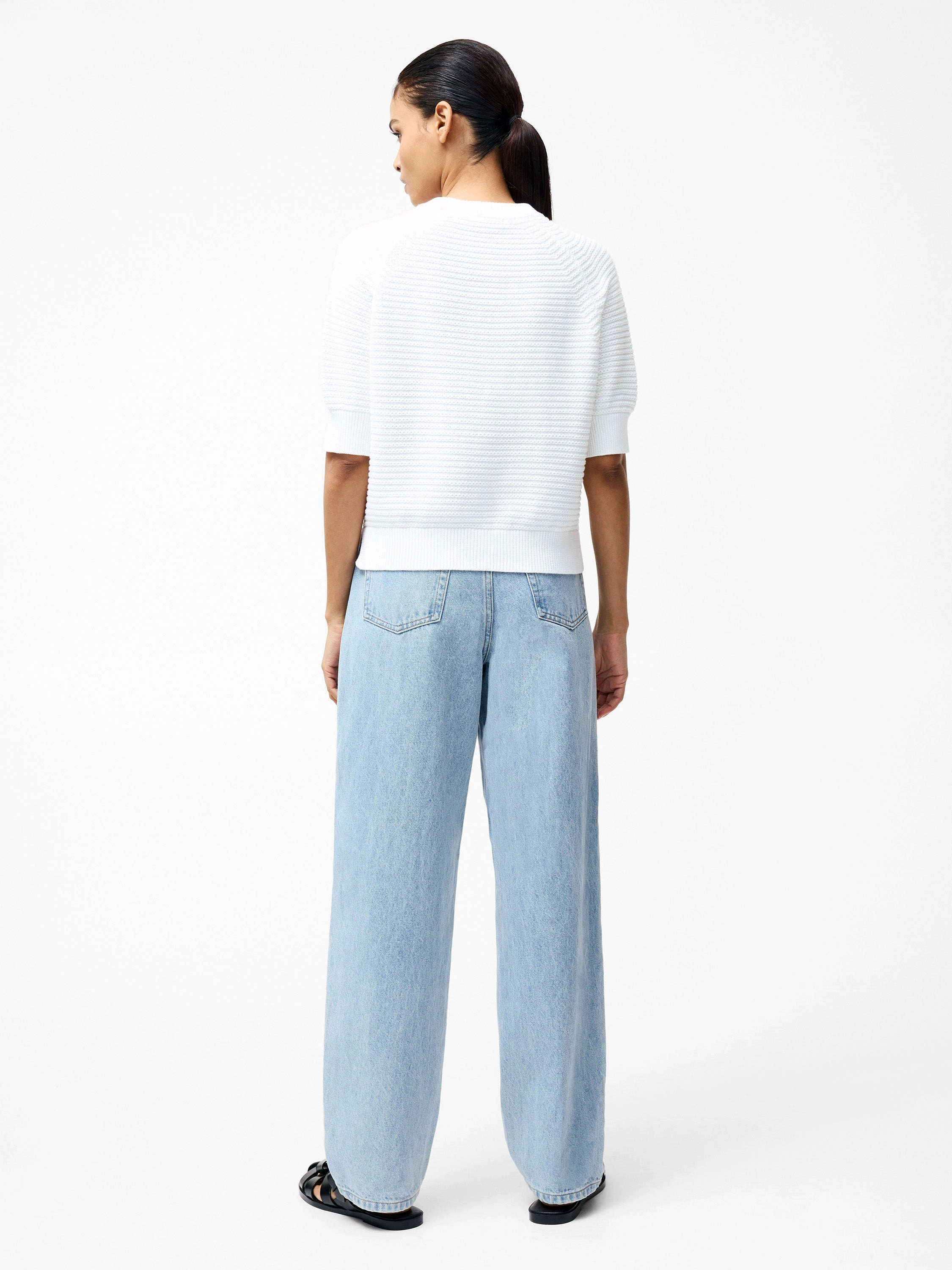 Lily Short Sleeve High Neck Top