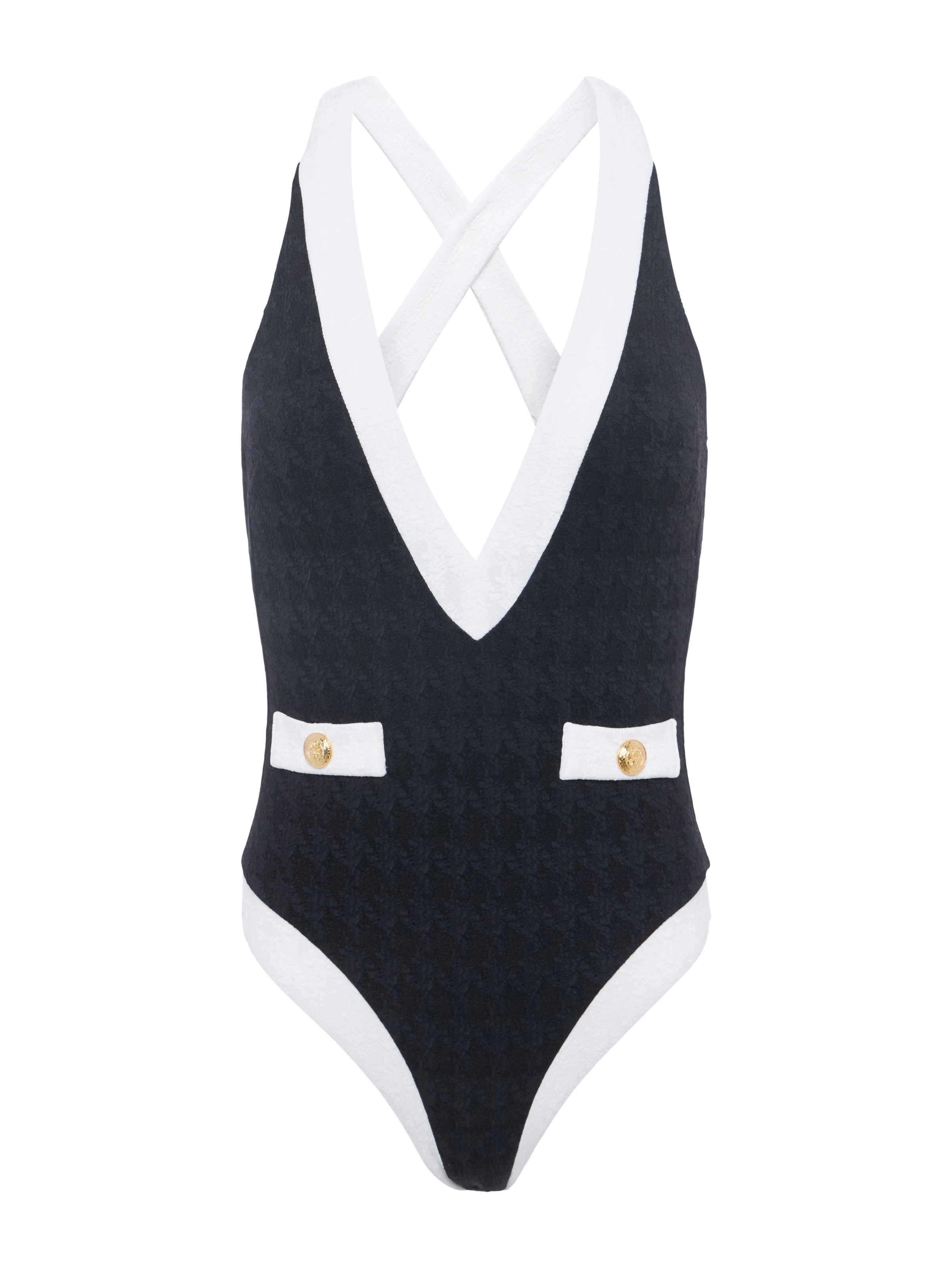 Lisa Plunge One-Piece Swimsuit