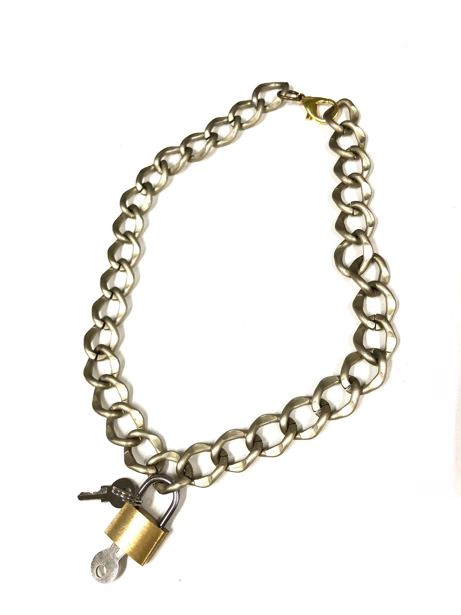 Lock and key  choker necklace