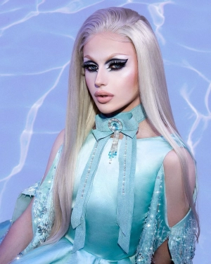 Luna - Silver Gray Long Straight Synthetic Lace Front Cosplay Wig