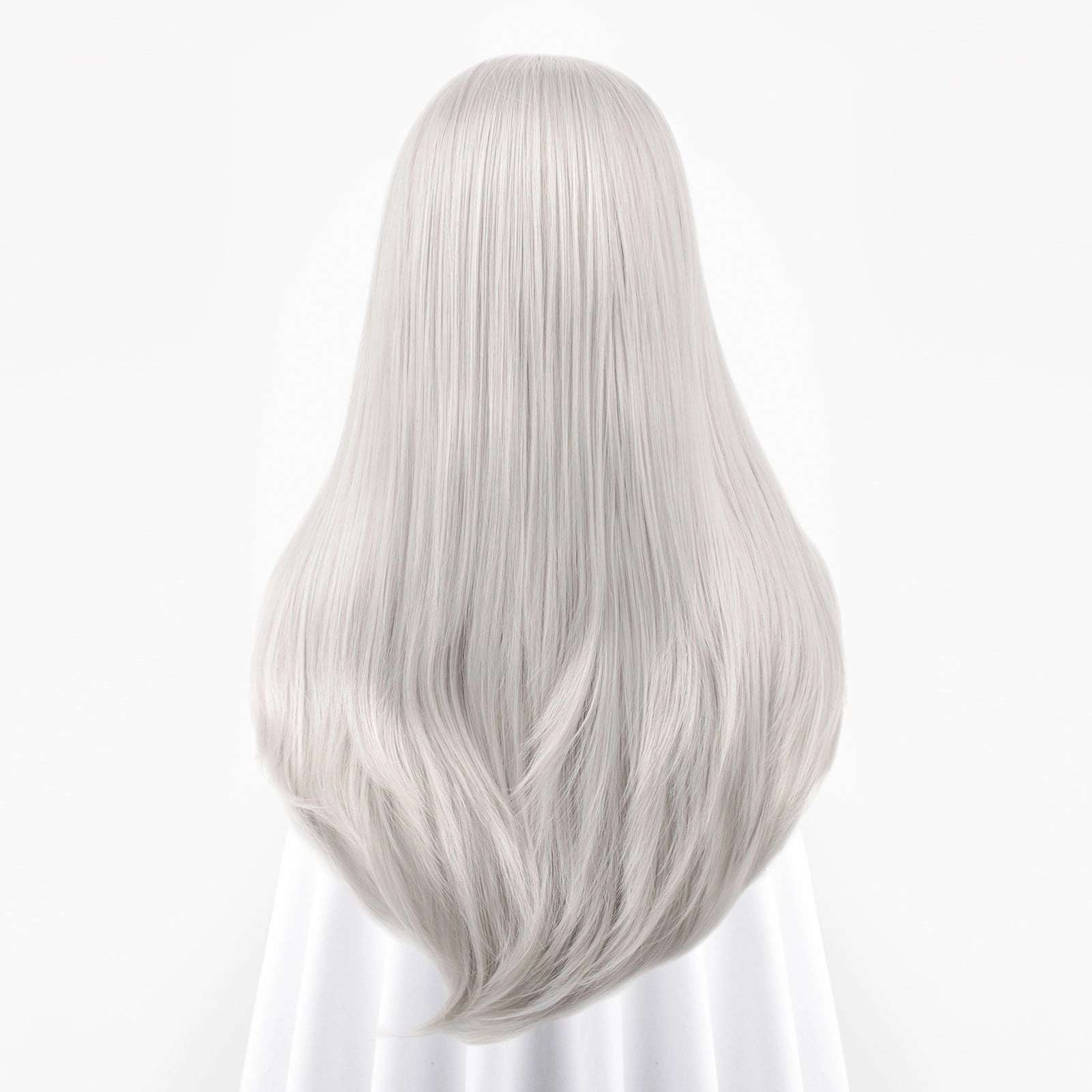 Luna - Silver Gray Long Straight Synthetic Lace Front Cosplay Wig