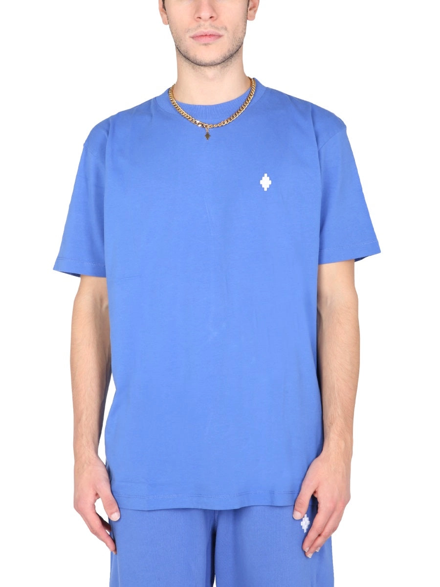 Marcelo Burlon County Of Milan Cross Embroidered T-Shirt
