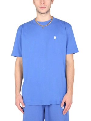 Marcelo Burlon County Of Milan Cross Embroidered T-Shirt