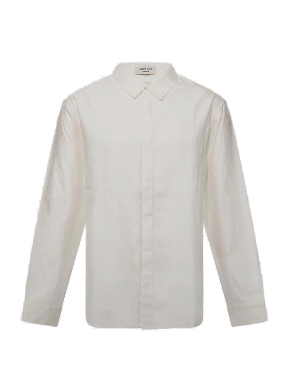 Marine Serre Long-Sleeved Buttoned Shirt