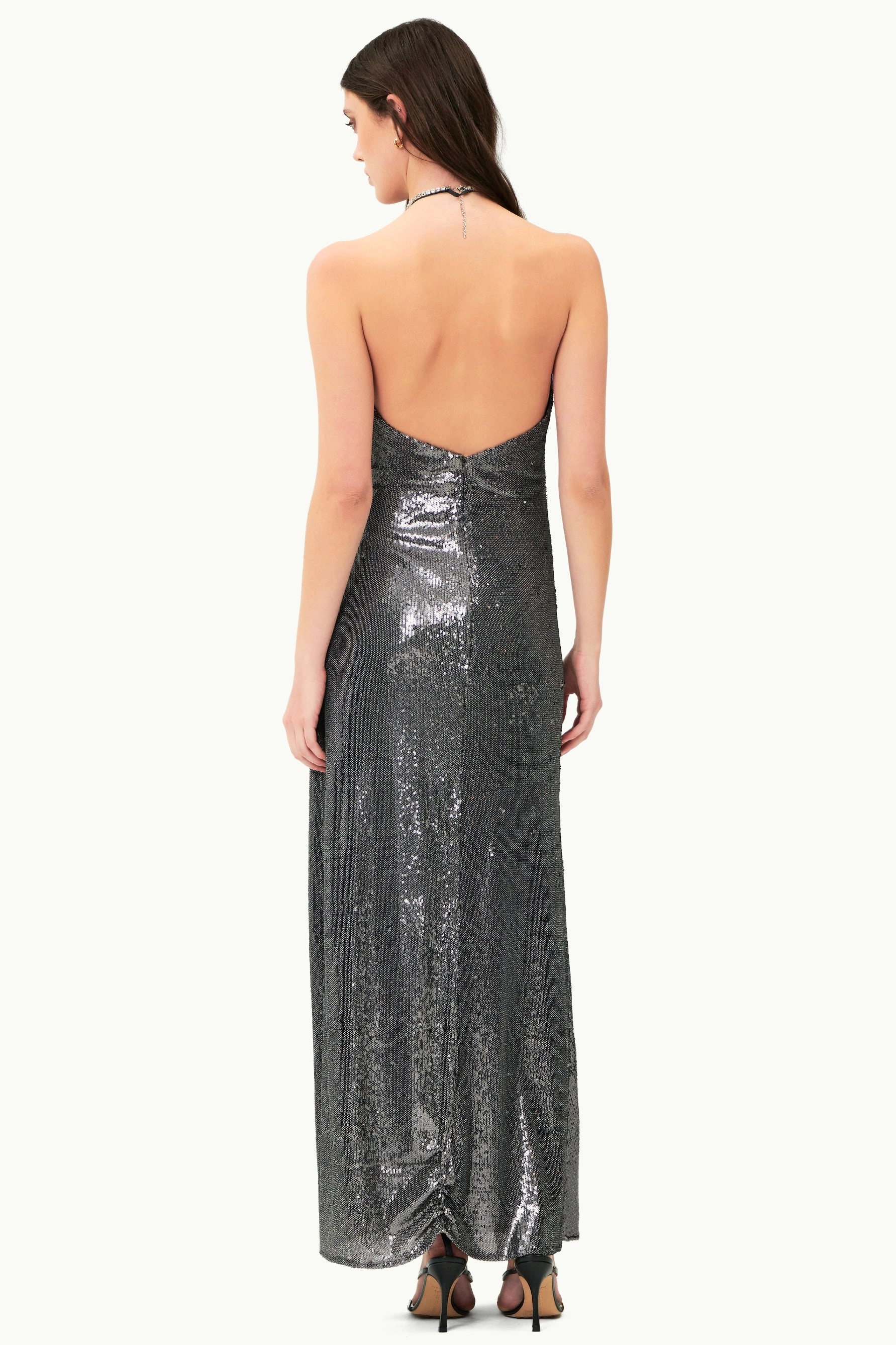 Melia Dress - Gunmetal