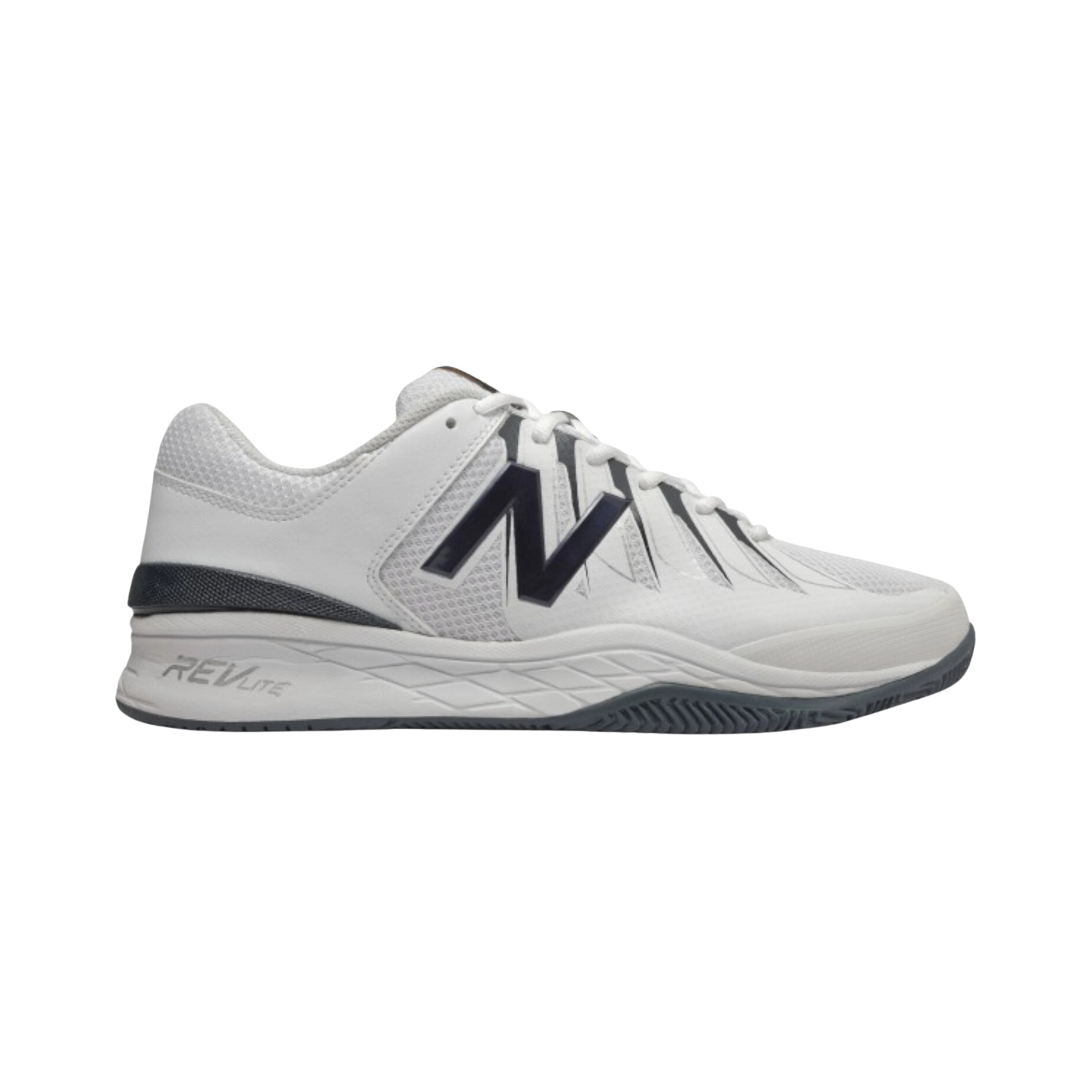 Men's Court 1006 - White with Navy (D Width)