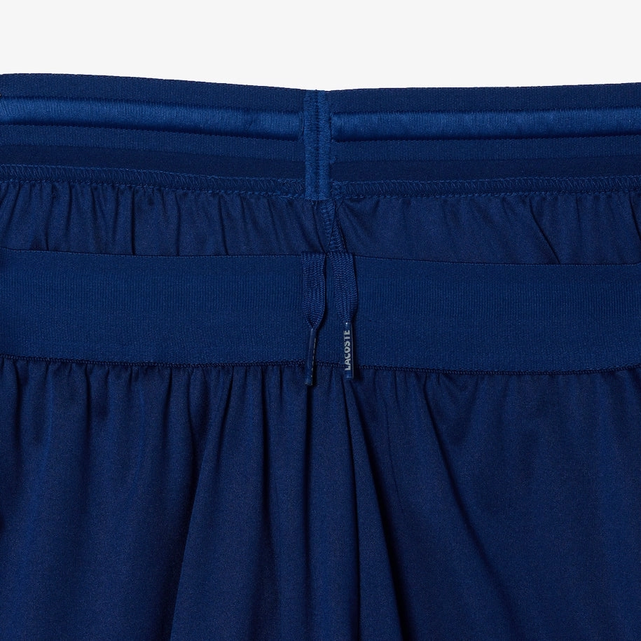 Men's Lacoste Tennis x Daniil Medvedev Regular Fit Shorts  Navy Blue / White