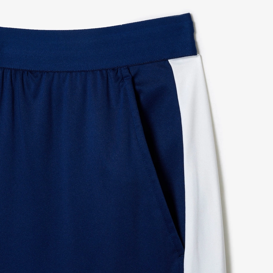 Men's Lacoste Tennis x Daniil Medvedev Regular Fit Shorts  Navy Blue / White