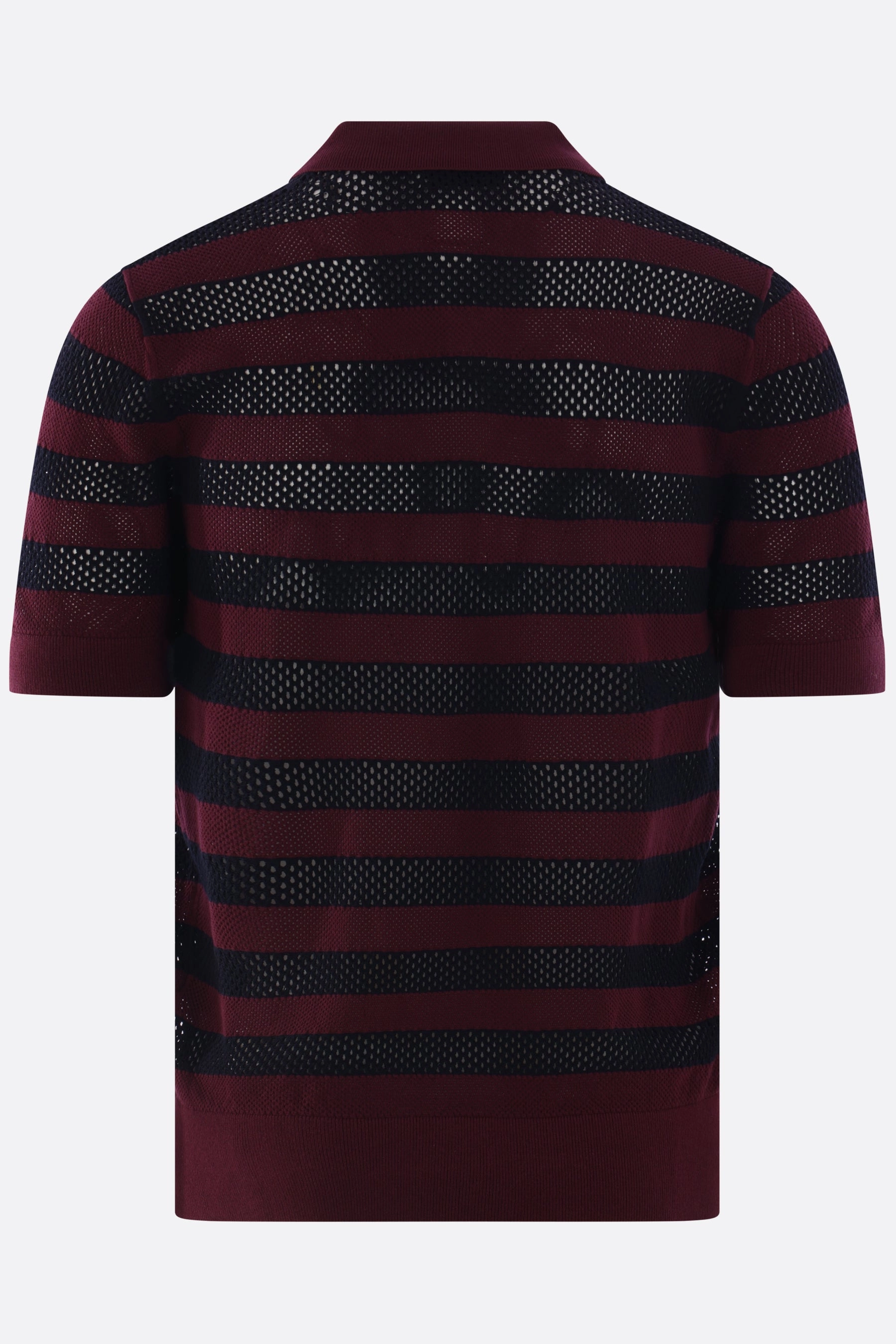 Mercy polo shirt in open fresh stitch knit