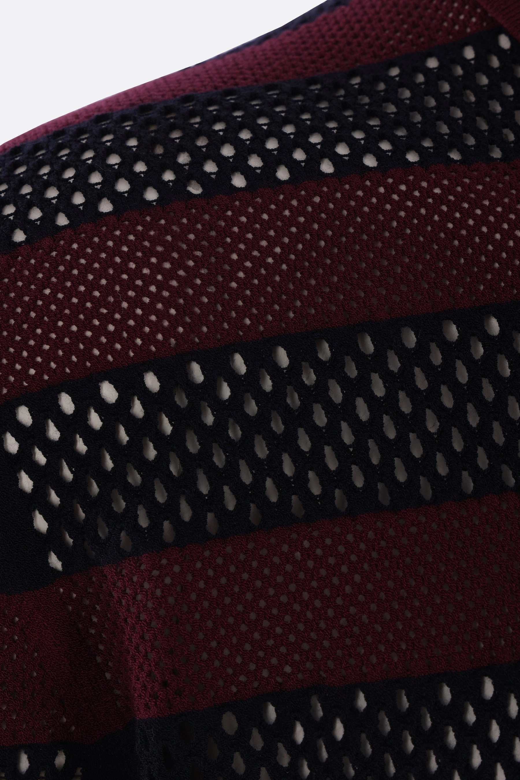 Mercy polo shirt in open fresh stitch knit