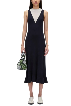Mockneck Midi Knit Dress