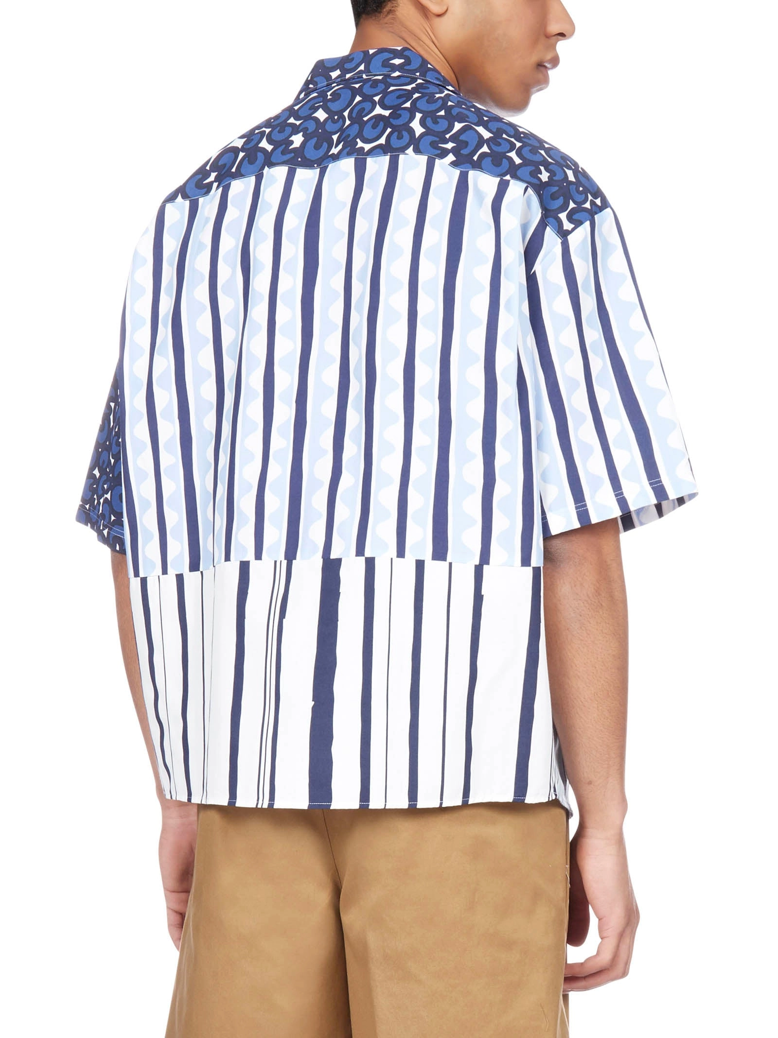 Neil Barrett Patchwork Short-Sleeve Shirt