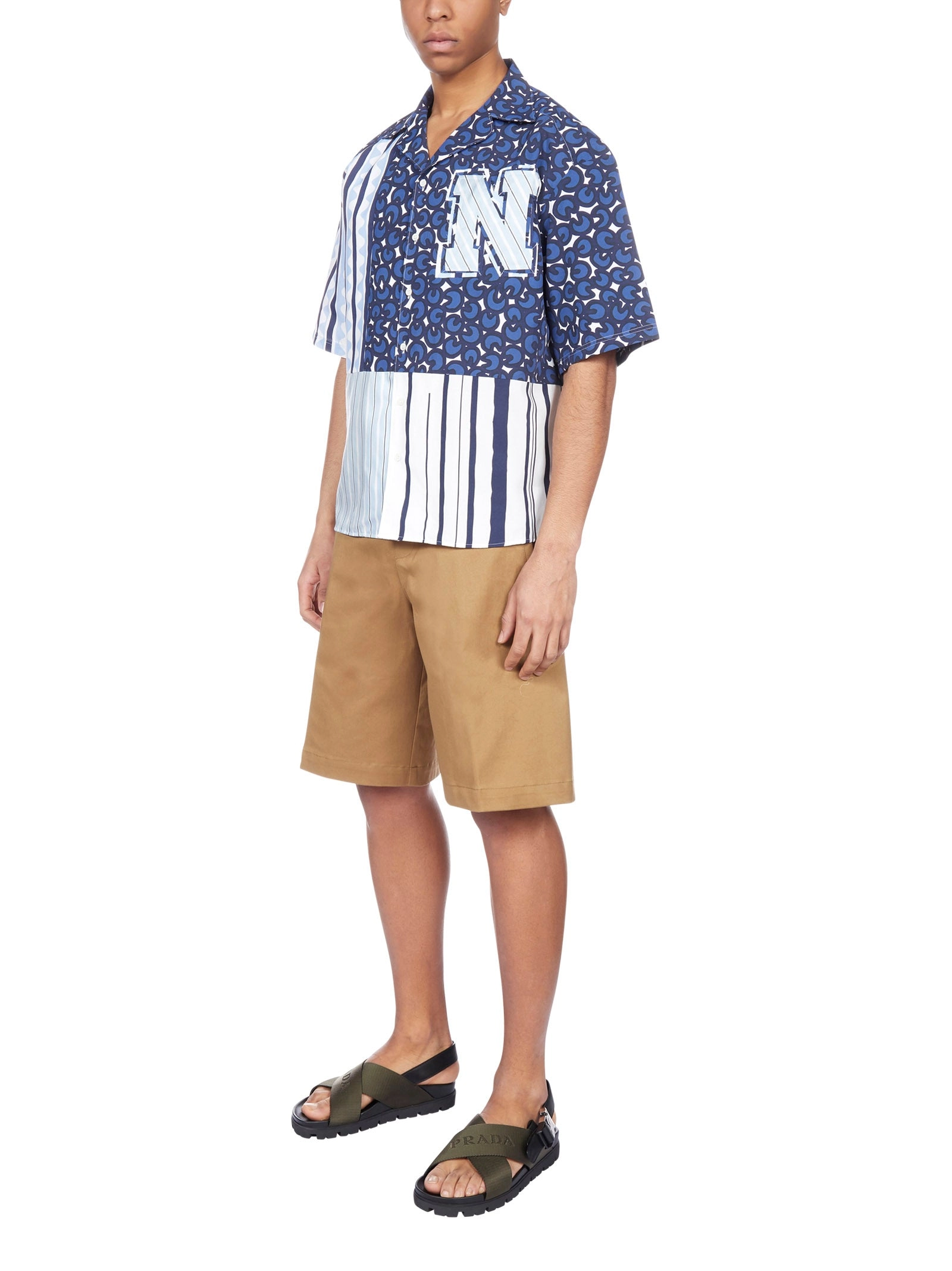Neil Barrett Patchwork Short-Sleeve Shirt
