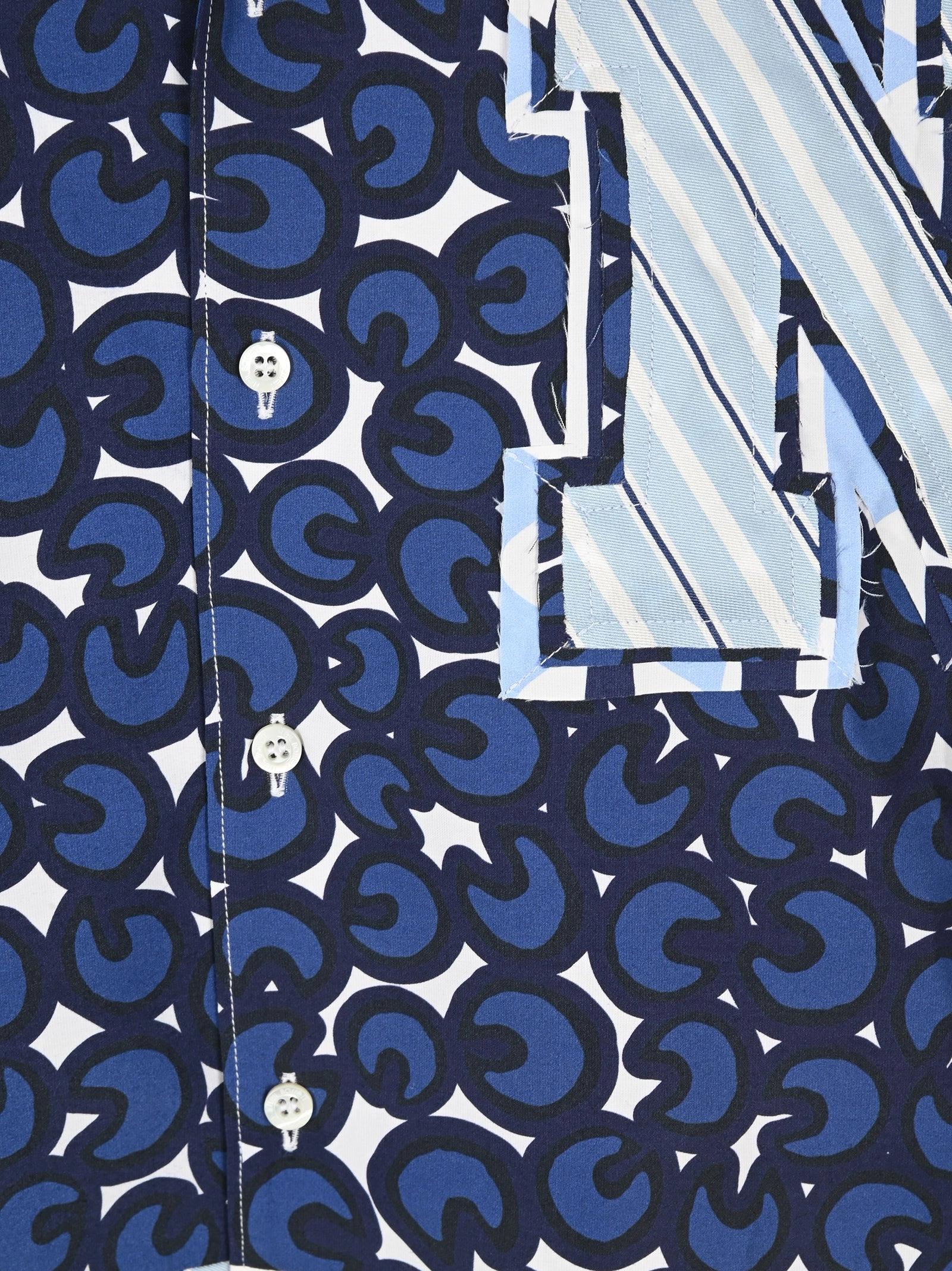 Neil Barrett Patchwork Short-Sleeve Shirt