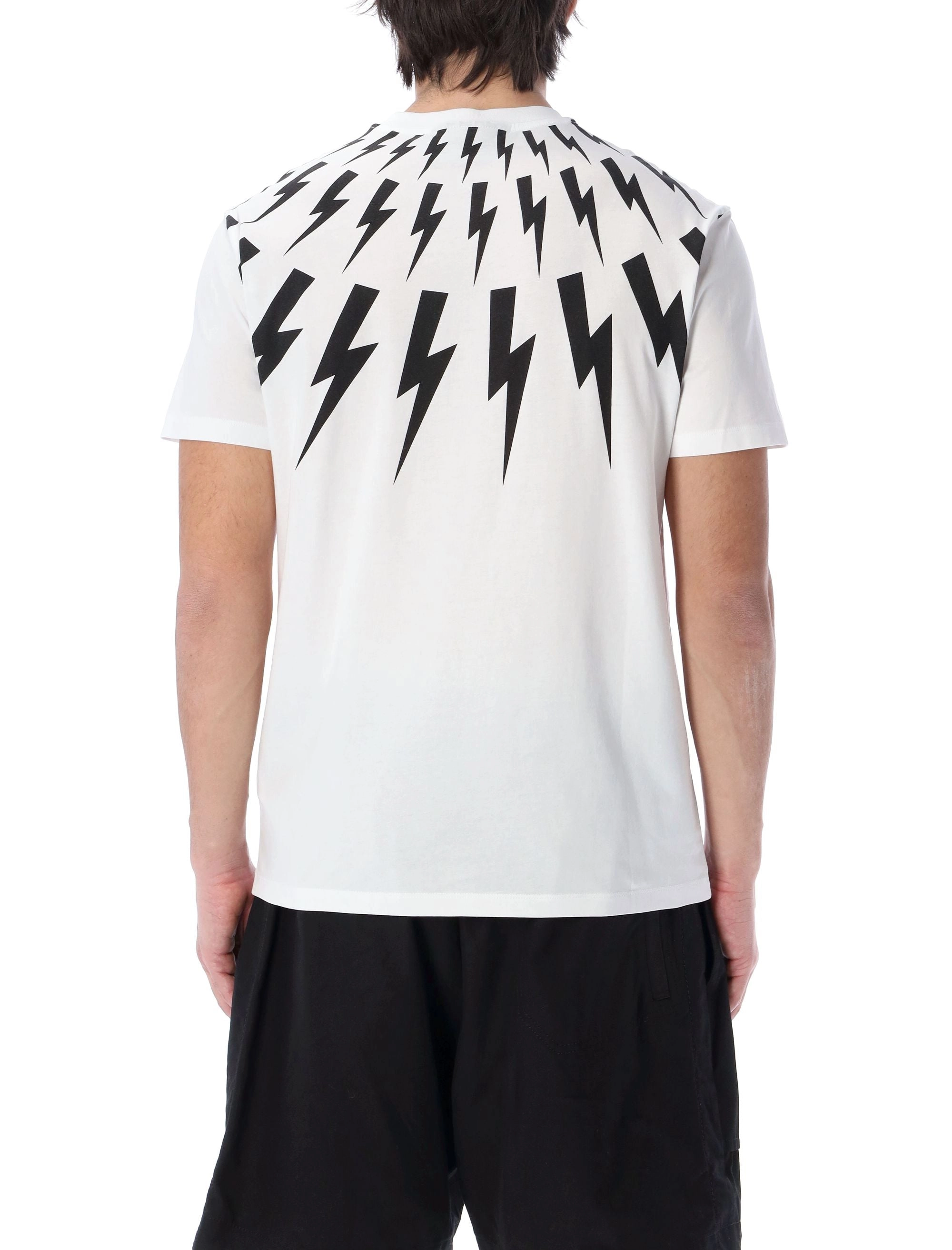 Neil Barrett Thunderbolt Print Crewneck T-Shirt