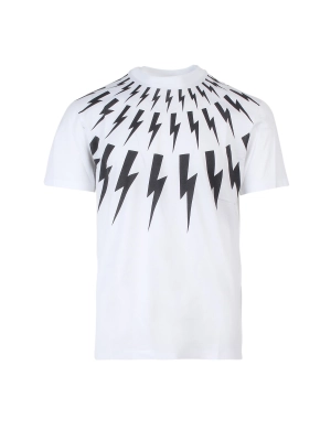 Neil Barrett Thunderbolt Print Crewneck T-Shirt