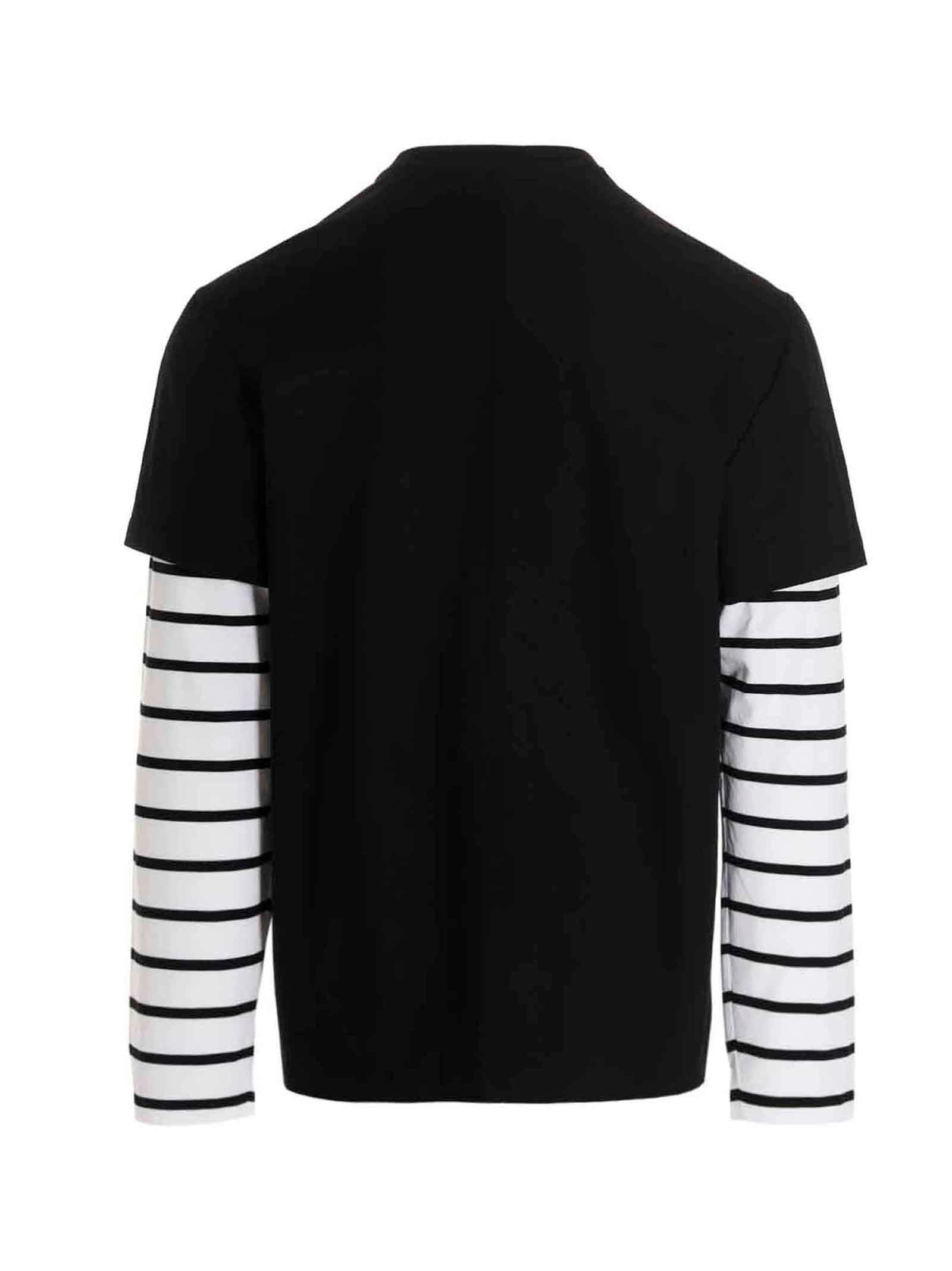 Neil Barrett x Felix The Cat Graphic Print Layered Long Sleeved T-Shirt