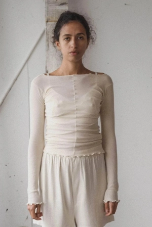 Pama Long Sleeve Top - Off White