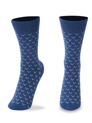 Printed Cotton Full Length Socks