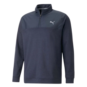 Puma - Men's Cloudspun Colorblock 1/4 Zip Sweater (537463 03)