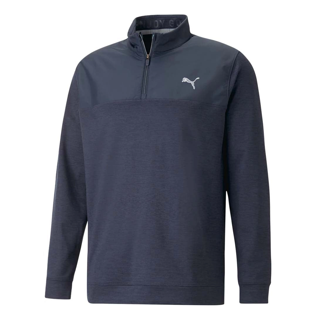 Puma - Men's Cloudspun Colorblock 1/4 Zip Sweater (537463 03)