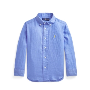 Ralph Lauren Kids Logo Embroidered Long Sleeved Shirt