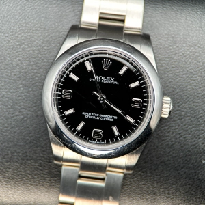 Rolex Oyster Perpetual 31mm 177200 Black Dial Automatic Watch - 2012