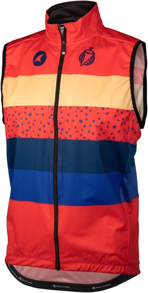 Salsa Team Polytone Mens Vest - Red w/ Stripes Medium