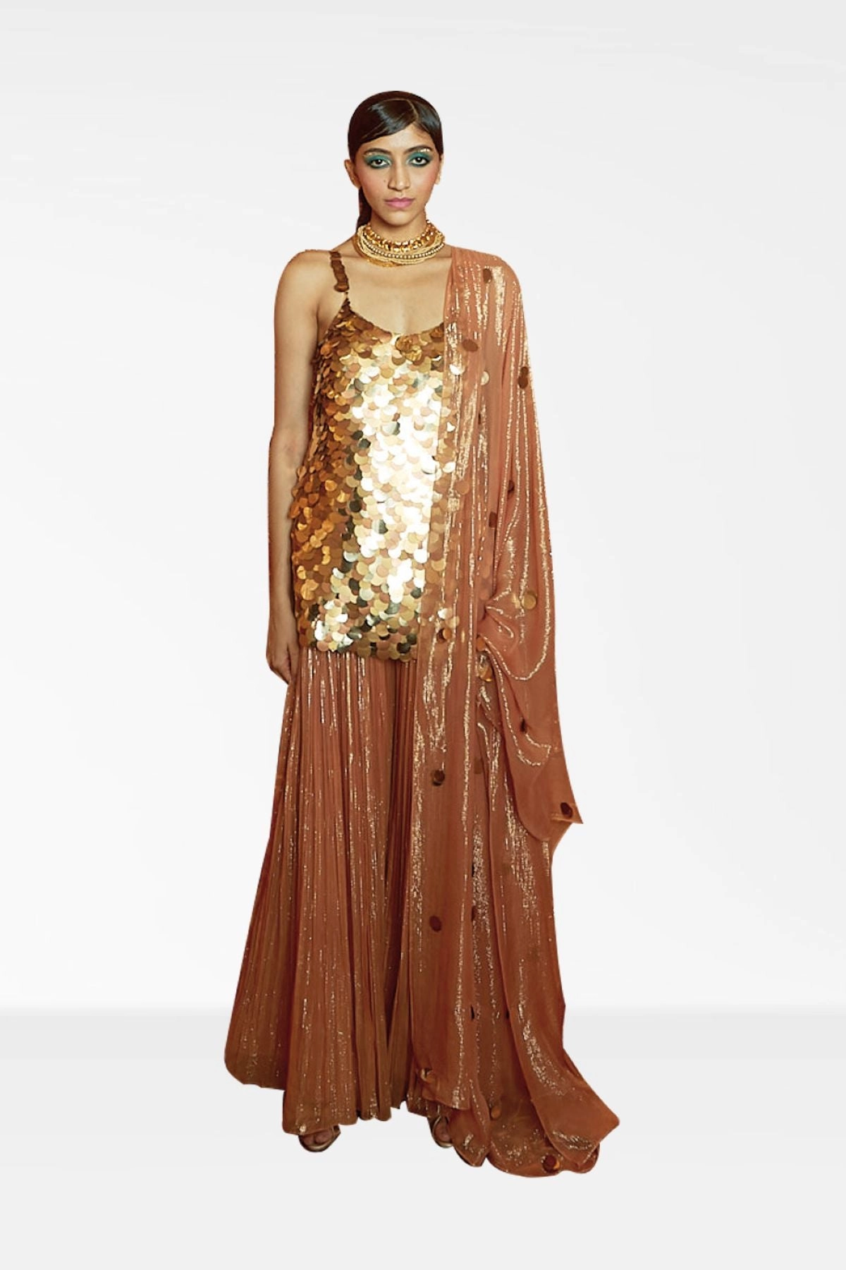 Sequin Sharara Set