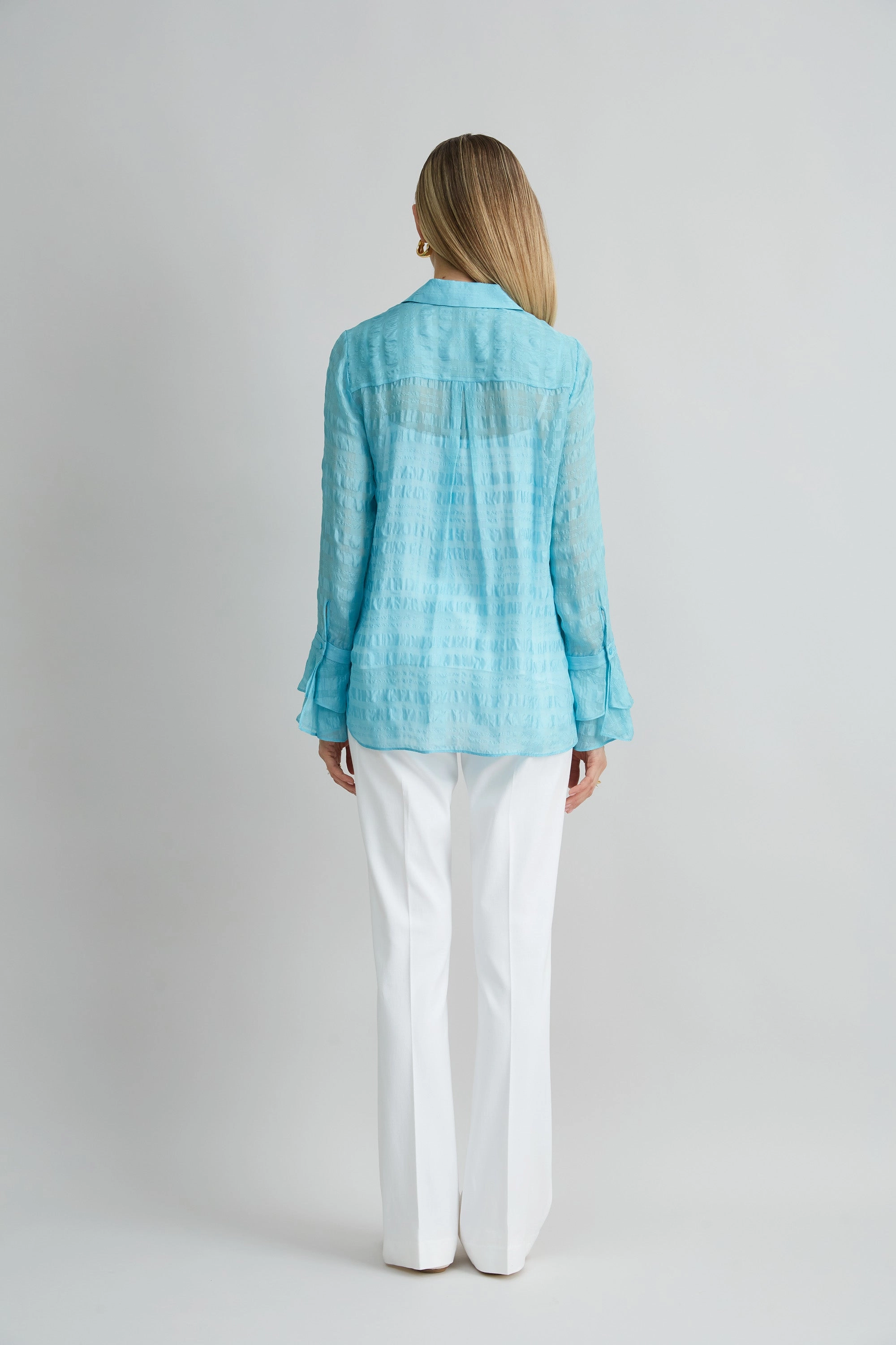 Silk Plaid Jacquard Shirt