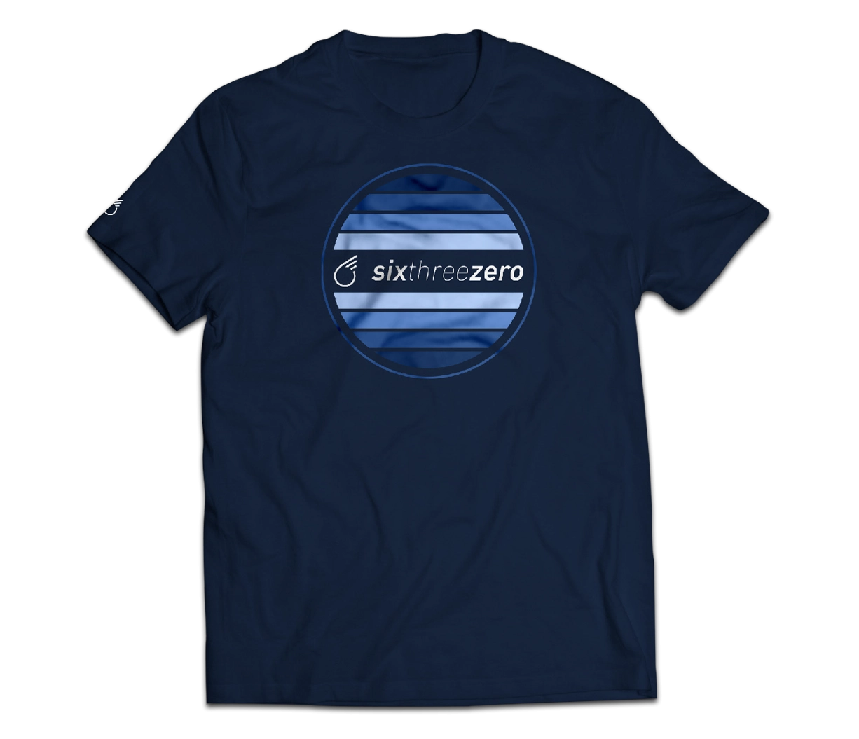 sixthreezero EVRYjourney Premium Short Sleeve Crew Pageant Blue 100% Cotton Unisex Shirt