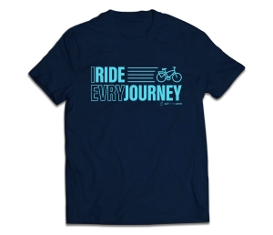 sixthreezero EVRYjourney Premium Short Sleeve Crew Pageant Blue Aqua 100% Cotton Unisex Shirt