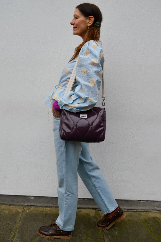 Stella Nova Big Dot Light Blue Blouse