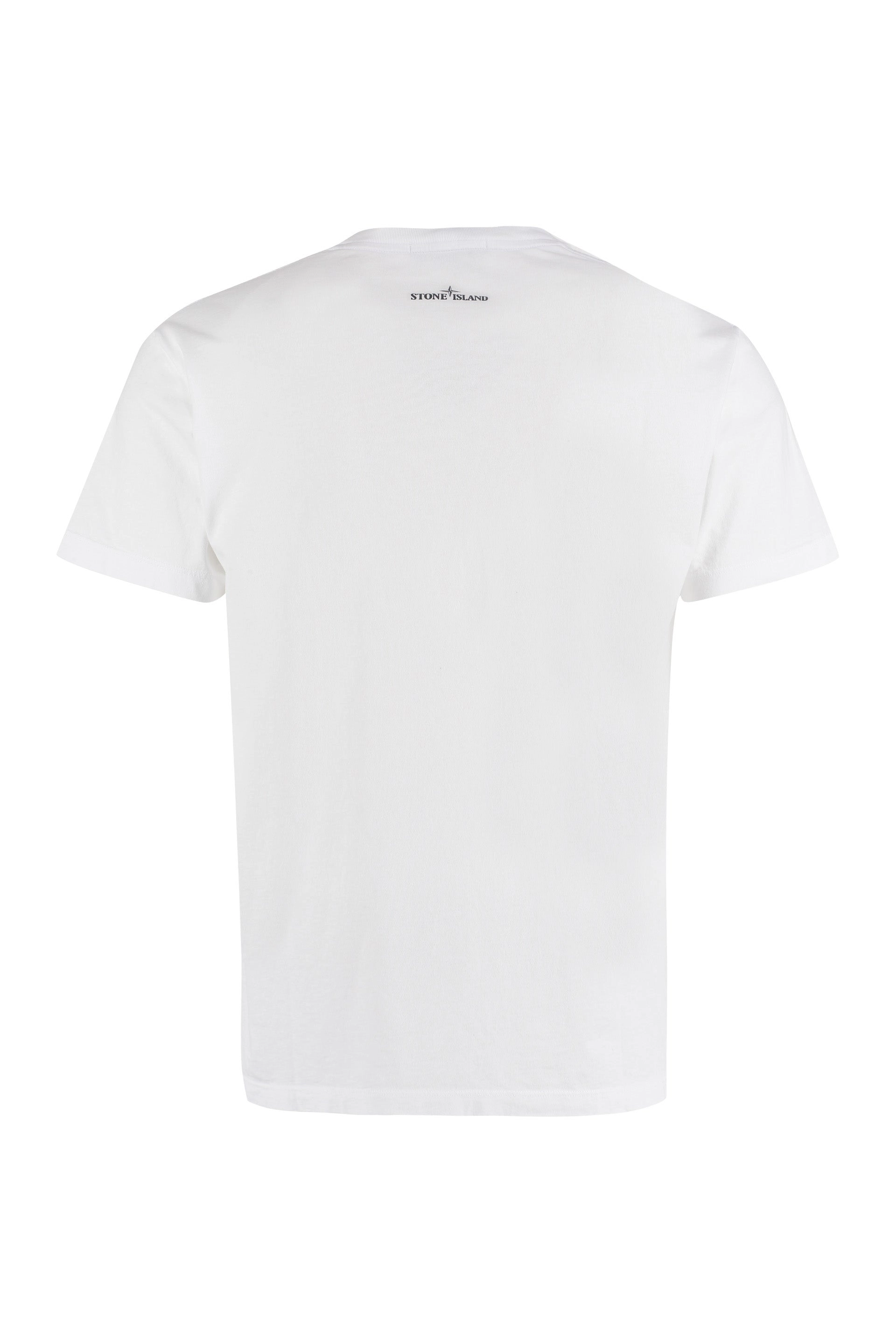 Stone Island Logo Printed Crewneck T-Shirt