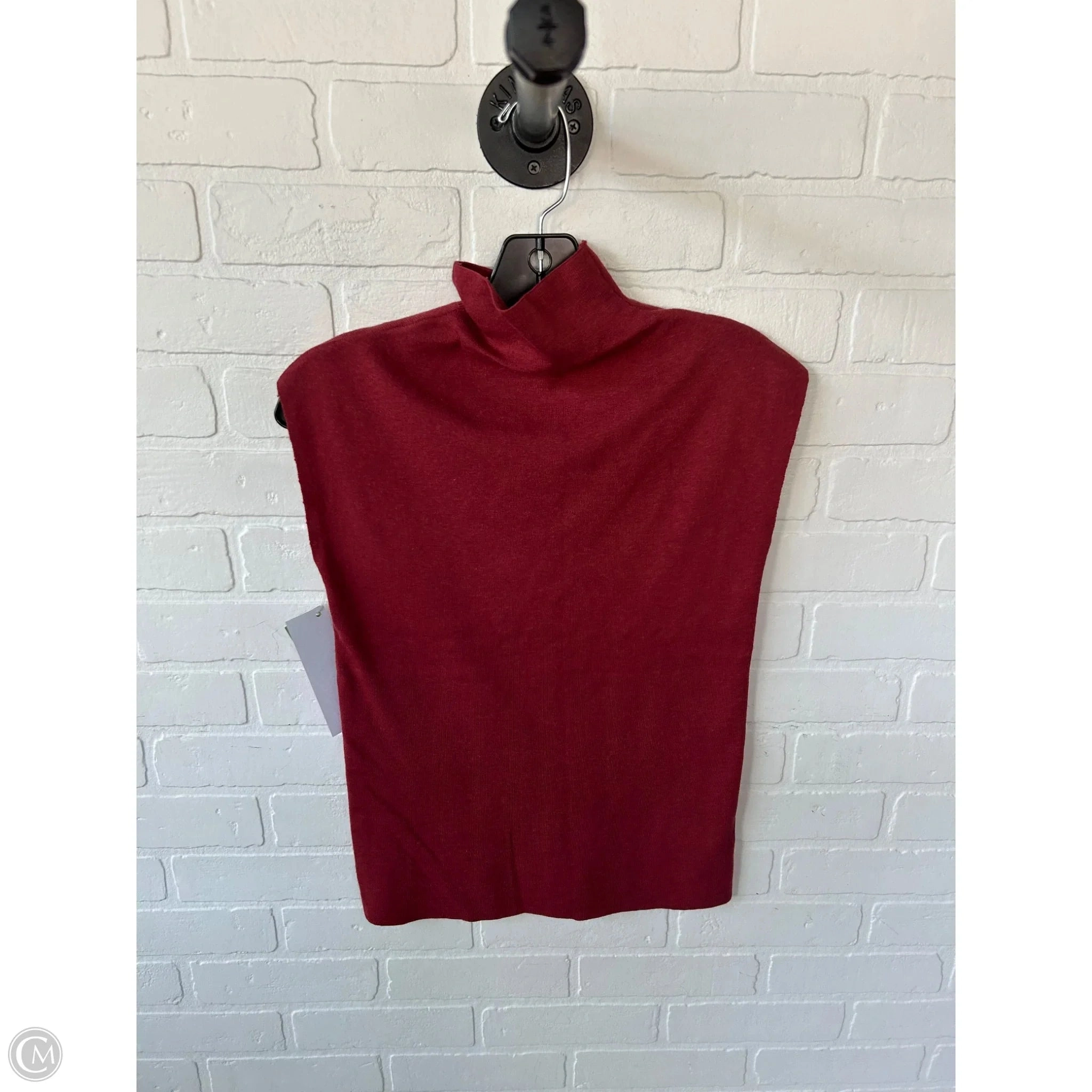 Sweater Short Sleeve By Ann Taylor In Red, Size: M