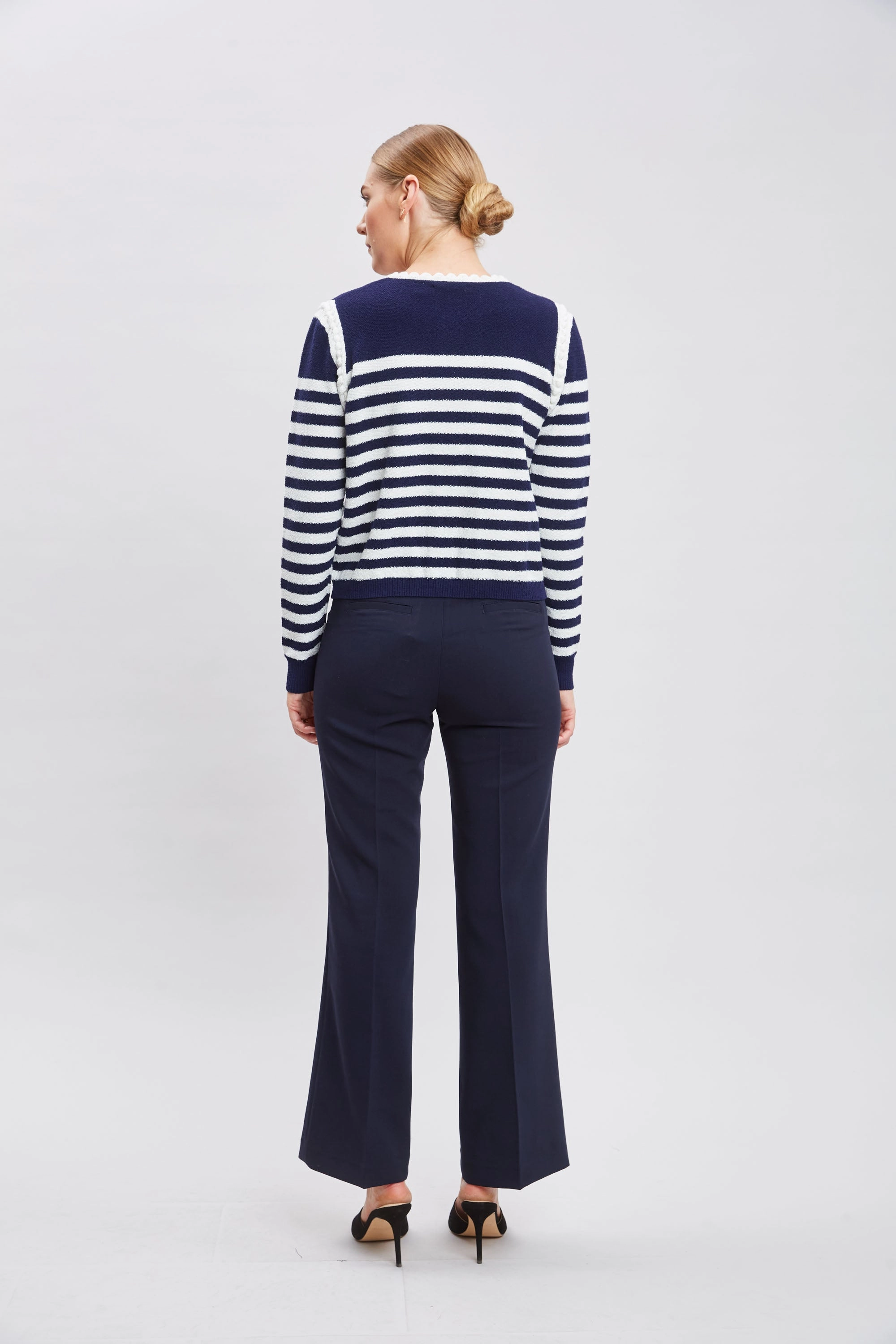 T-Tahari Striped Cardigan Jacket