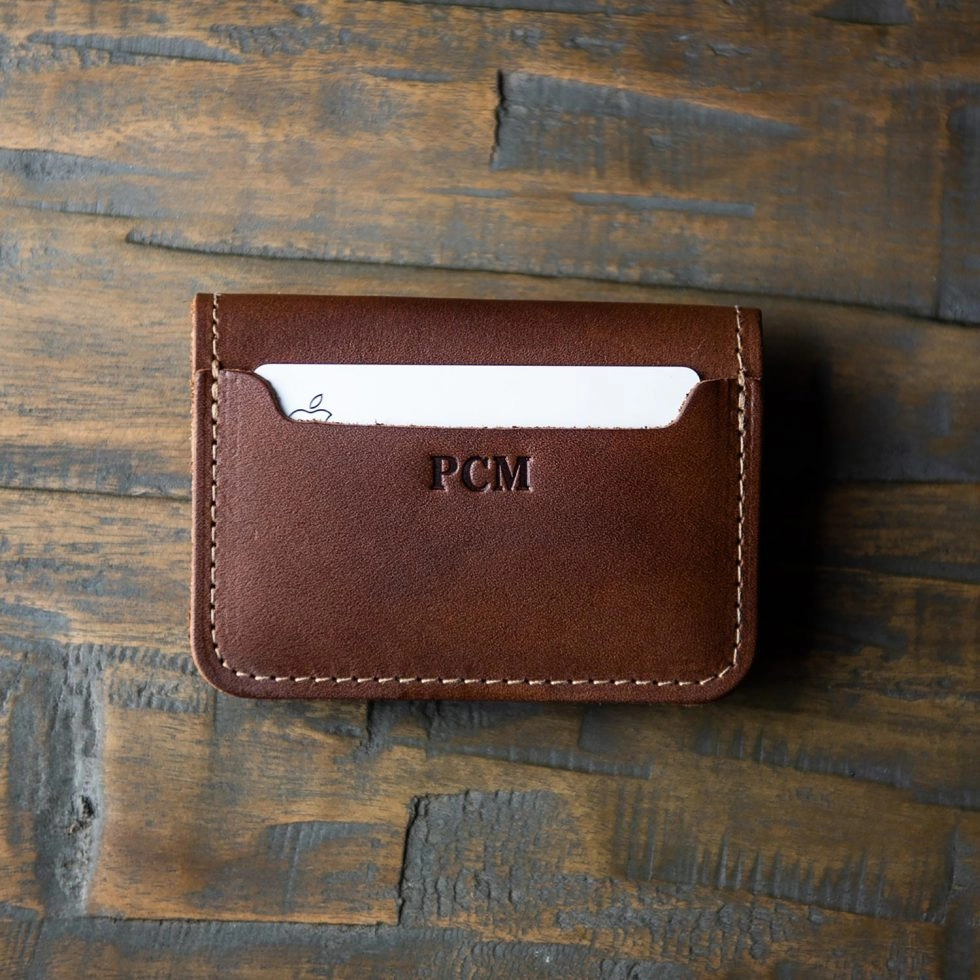 The Gates Personalized Leather Bifold Money Clip Front Pocket Wallet