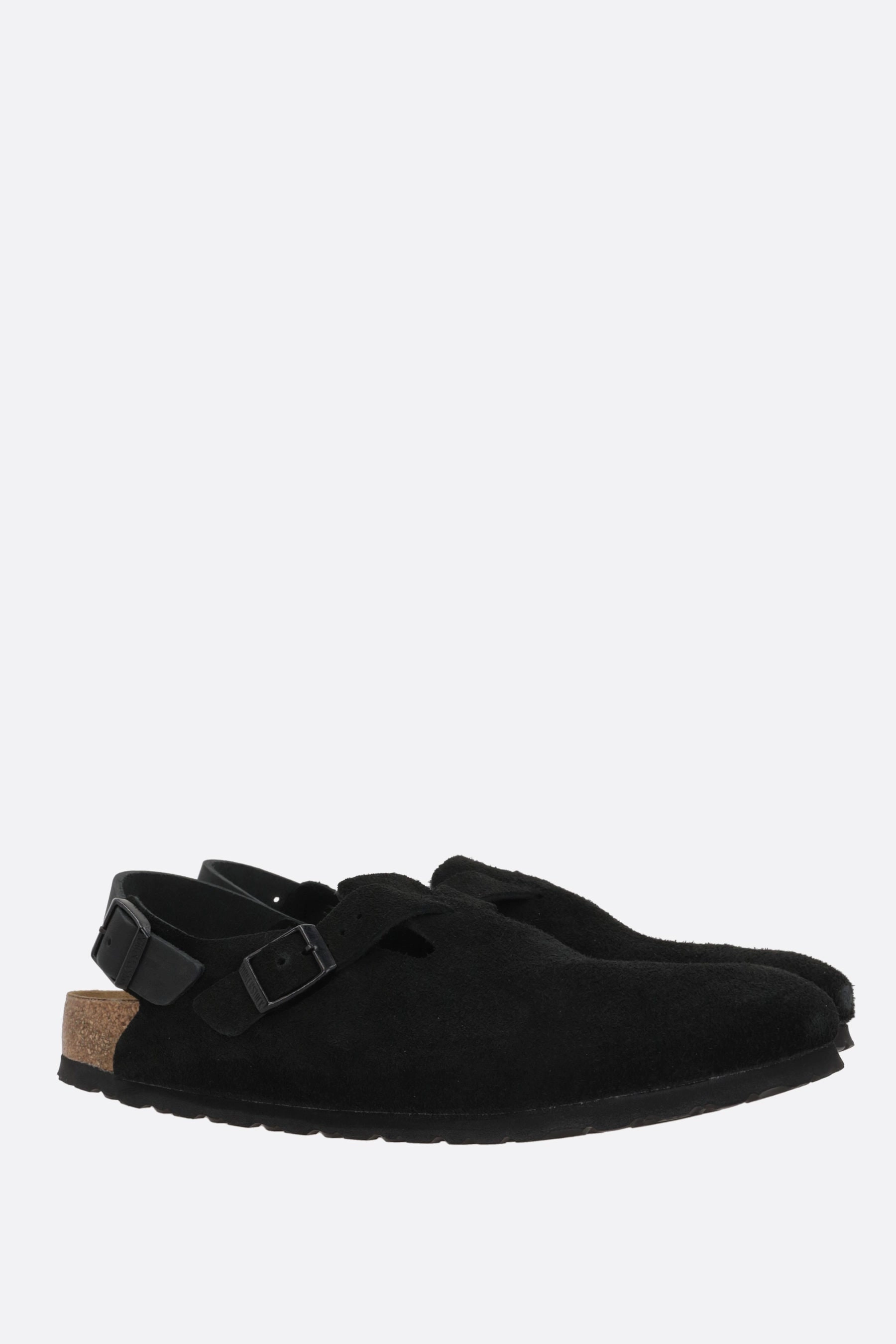 Tokio II flat slingbacks in suede (Narrow Fit)