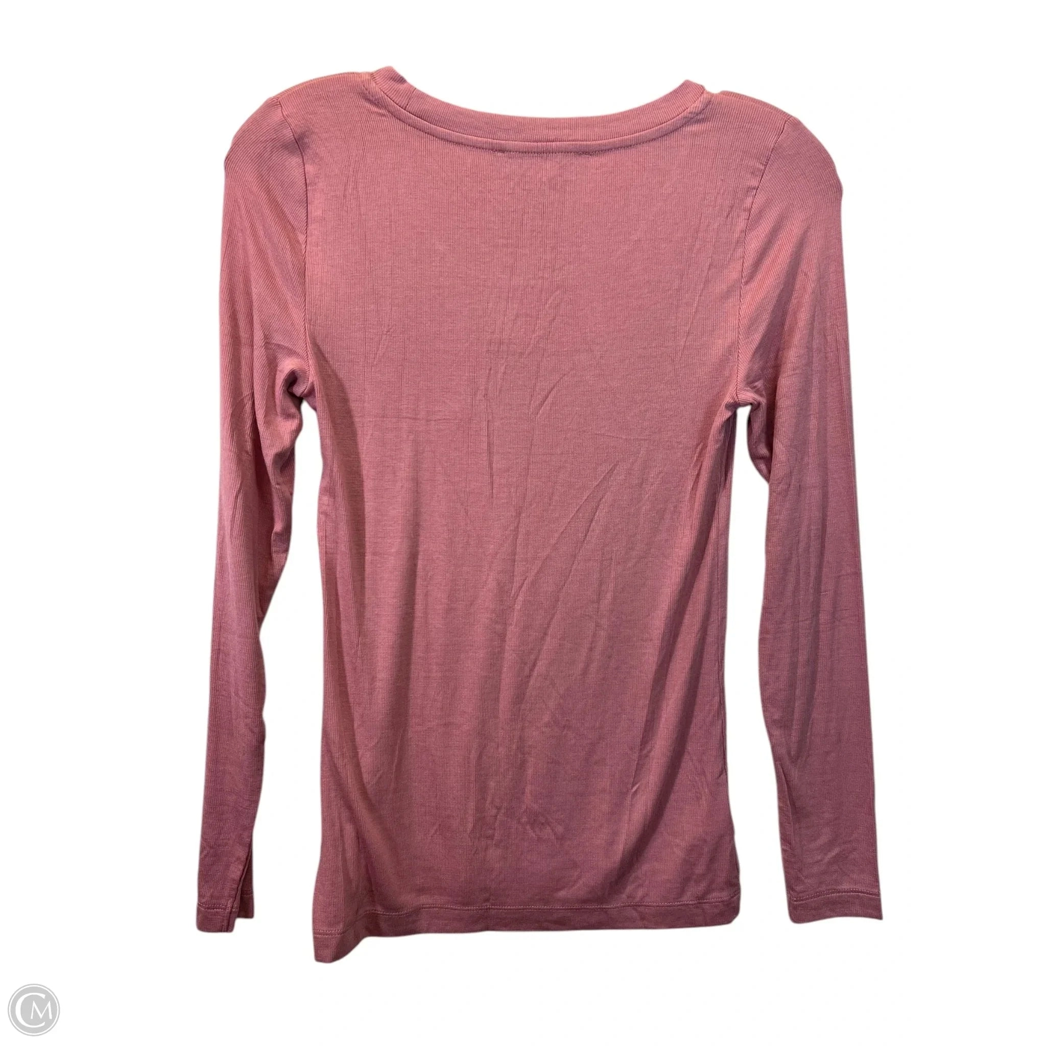 Top Long Sleeve Basic By Loft In Pink, Size: Sp
