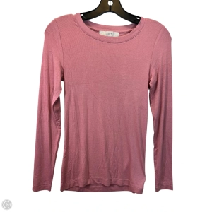 Top Long Sleeve Basic By Loft In Pink, Size: Sp