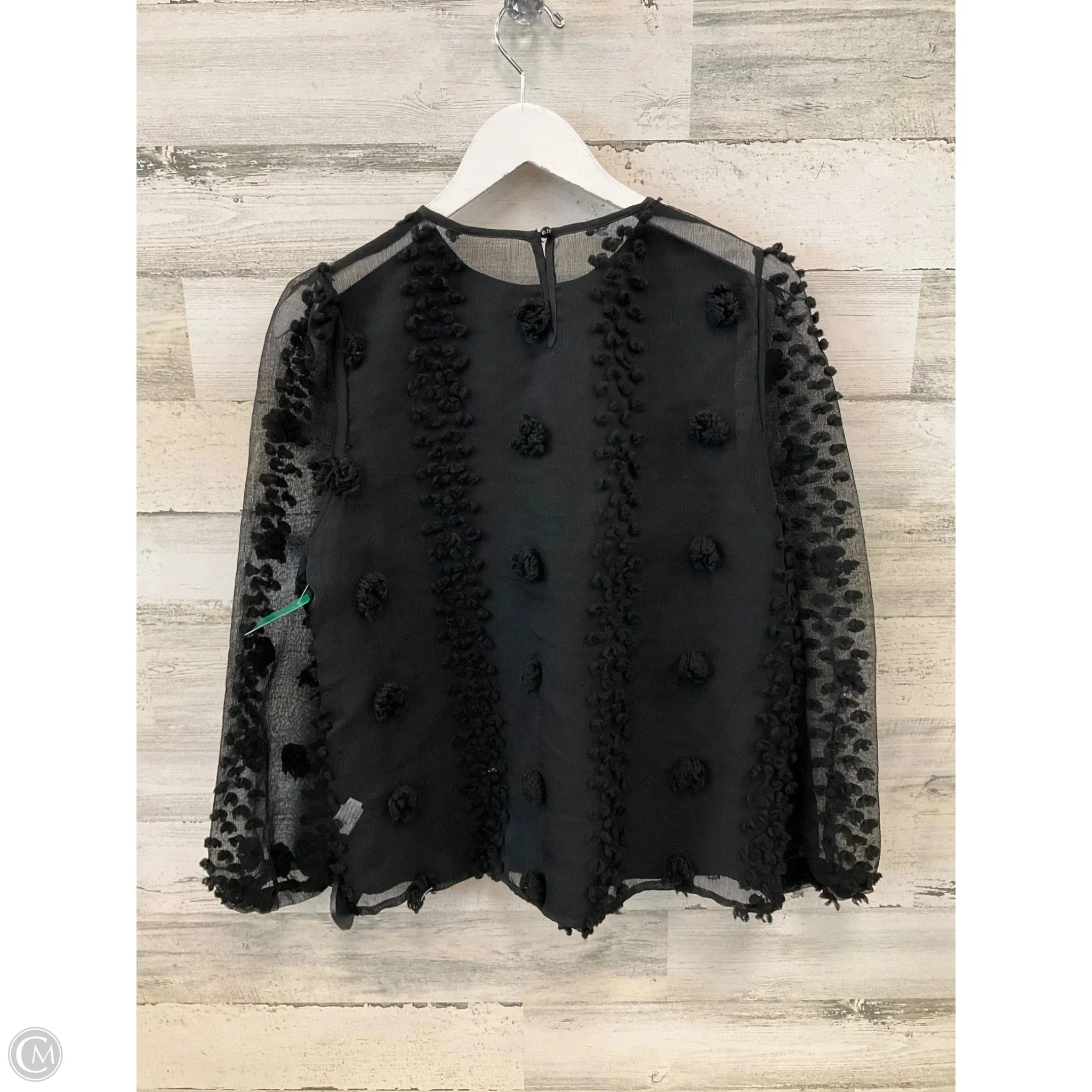 Top Long Sleeve By Clothes Mentor In Black, Size: L