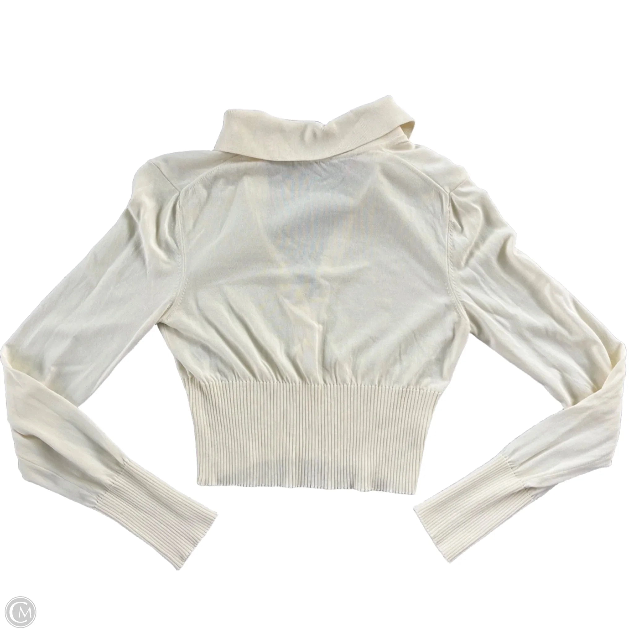 Top Long Sleeve By Gauge 81 In Ivory, Size: Xs