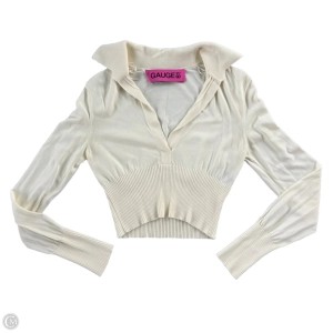 Top Long Sleeve By Gauge 81 In Ivory, Size: Xs