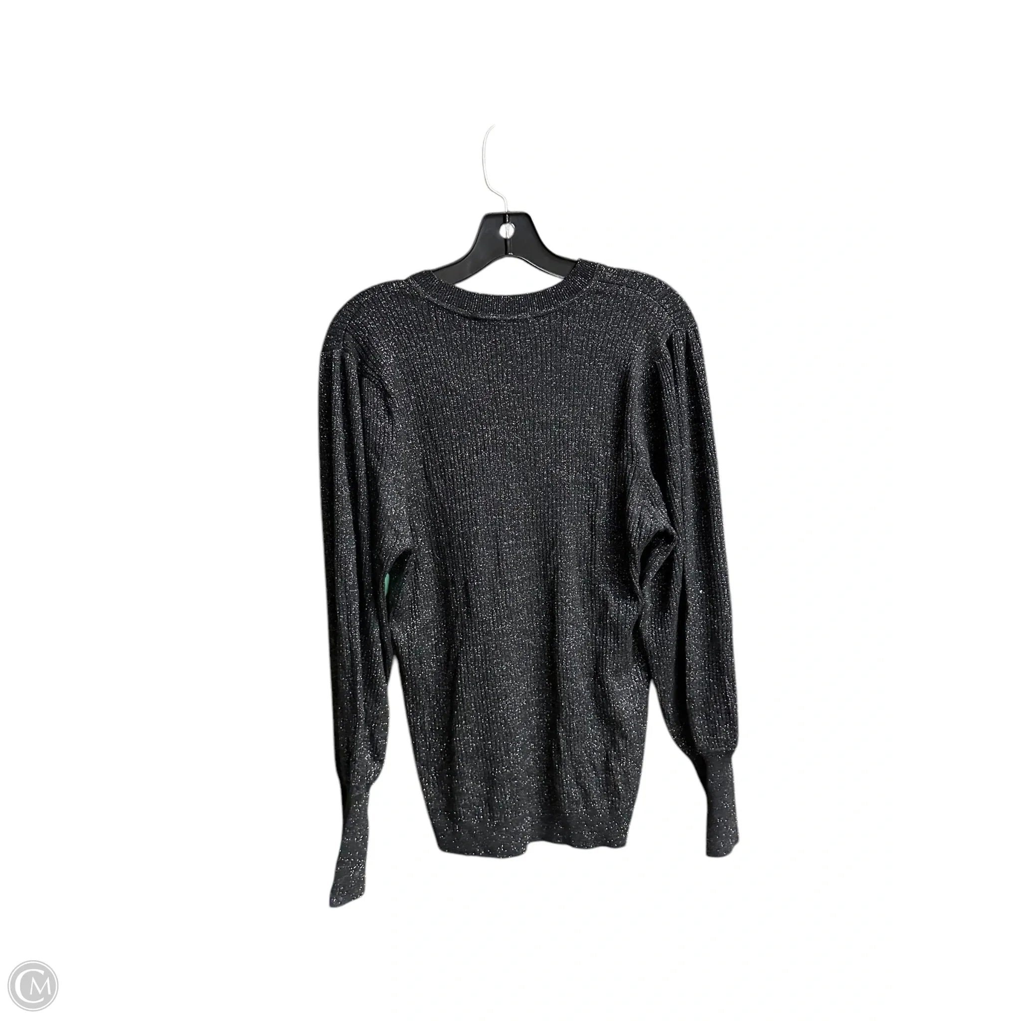 Top Long Sleeve By Loft In Black & Gold, Size: Xl