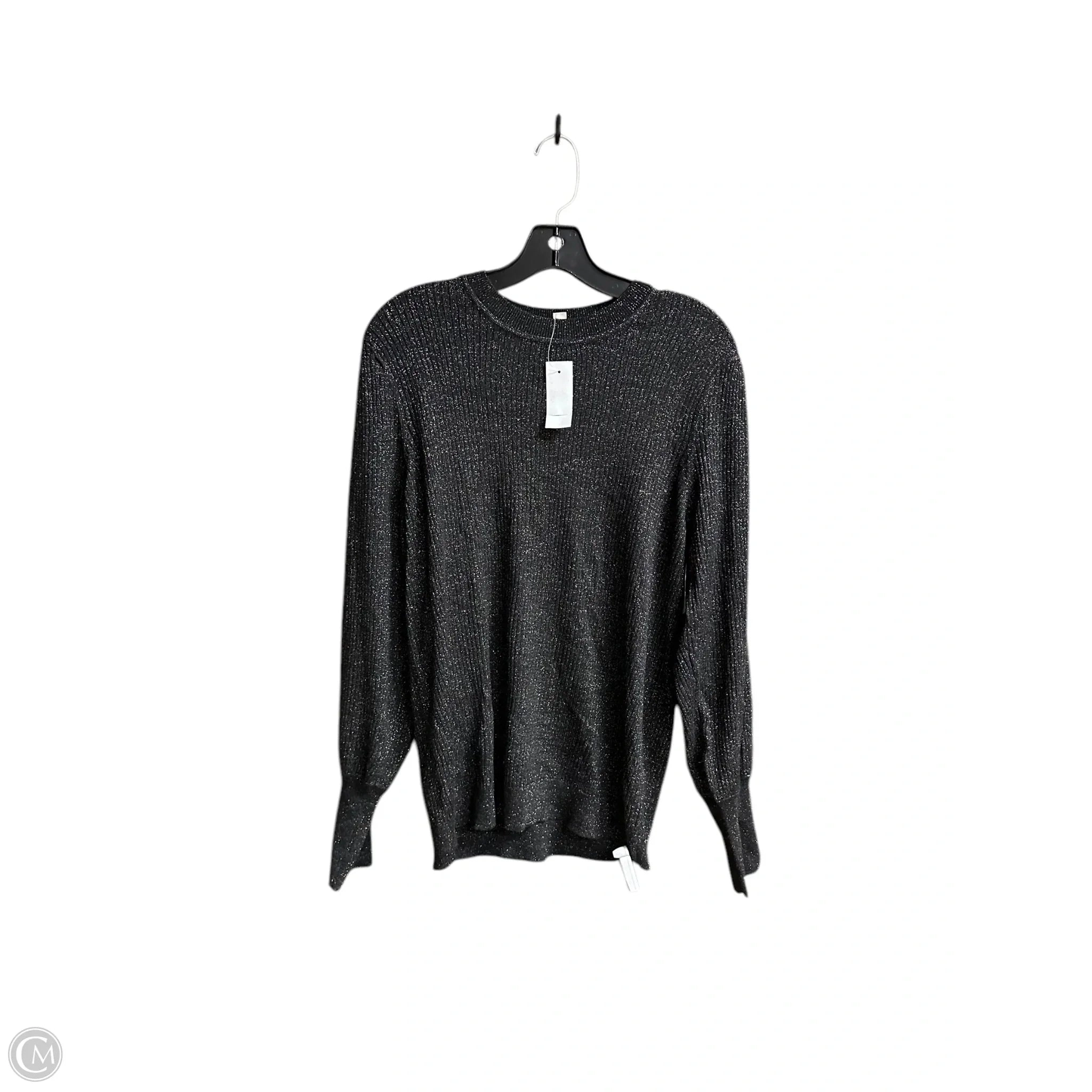 Top Long Sleeve By Loft In Black & Gold, Size: Xl