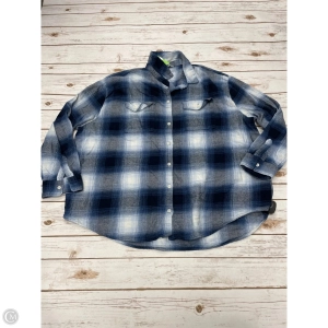Top Long Sleeve By Old Navy In Blue & White, Size: Xxl