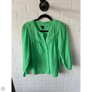 Top Long Sleeve By Talbots In Green, Size: Xs